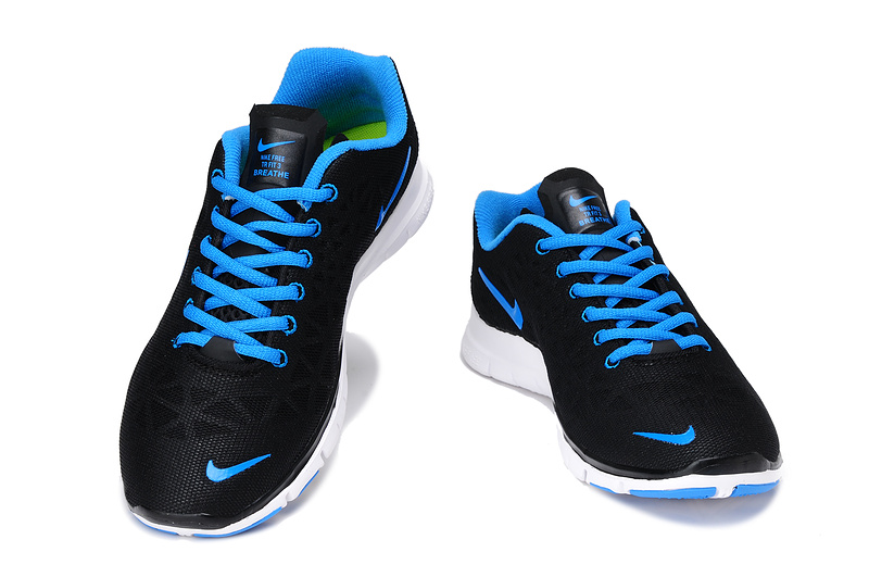 Nike Free 5.0 formateur femmes chaussures de course nouvelle bleu noir (3)